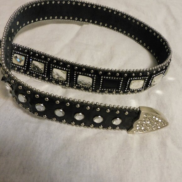 Blazin Roxx Black western bling belt - Picture 2 of 4